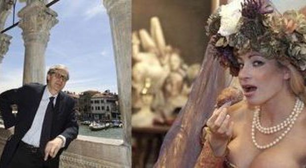 Vittorio Sgarbi e la pornostar di Pellestrina Vittoria Risi (archivio)