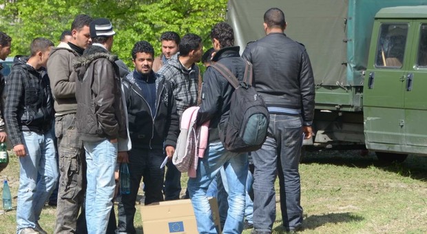 L'arrivo di alcuni rifugianti a Terni