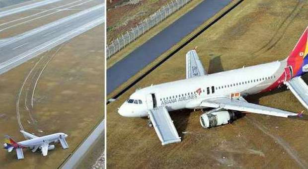 Airbus Asiana esce di pista a Hiroshima: panico e 20 feriti FOTO