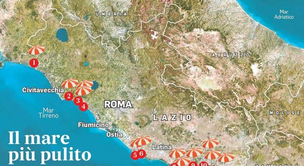 Lazio, un mare da sogno: da Sabaudia a Santa Severa la mappa delle spiagge top