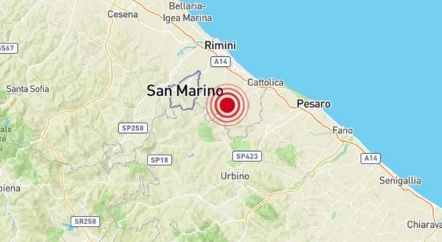 Terremoto sulla costa romagnola di 3.0 avvertito a Rimini, Riccione e San Marino