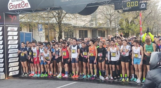 La partenza della mezza maratona Milano21