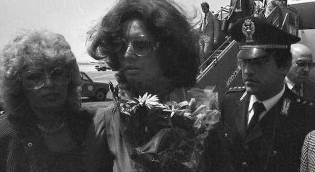 Sofia Loren al momento dell'arresto