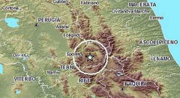Terremoto, scossa lieve tra Reatino e Umbria