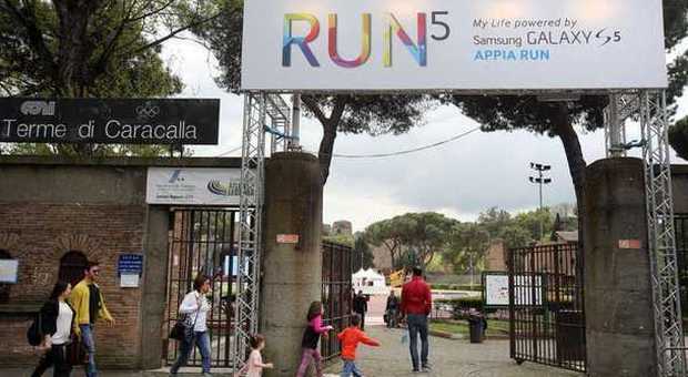 Appia Run, la corsa tecnologica per tutti Malagò: «Grazie Samsung, grande partner»