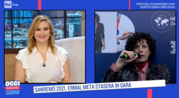 Sanremo 2021, Ermal Meta e la gaffe di Serena Bortone: «Sei arrivato in Italia su un barcone». La risposta è epica