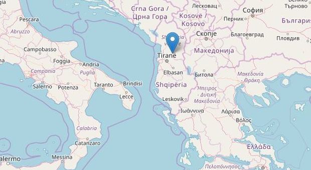 Terremoto in Albania a 40 chilometri da Tirana: magnitudo 5.2