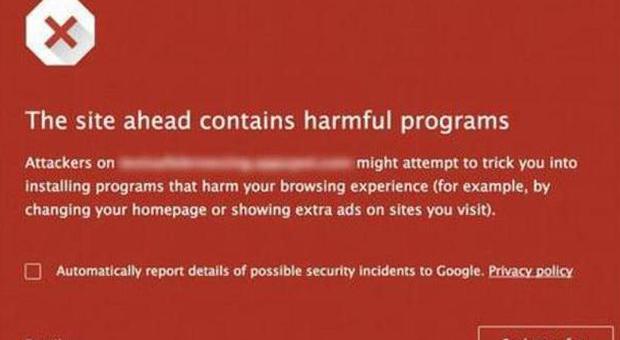 Siti pericolosi e software indesiderati, Google crea l'alert per gli utenti