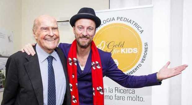 Umberto Veronesi e Francesco Facchinetti insieme contro i tumori: nasce il progetto "Gold for kids"