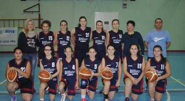 La formazione under 15 femminile della Rhodigium Basket