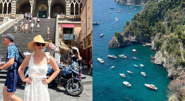 Sarah Michelle Gellar in vacanza in Campania