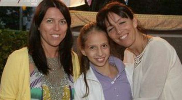 Anita Rubin con la zia Viviana e la mamma Fanni Guidolin