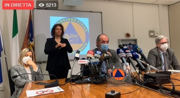Luca Zaia in diretta oggi: le ultime notizie sul Coronavirus in Veneto