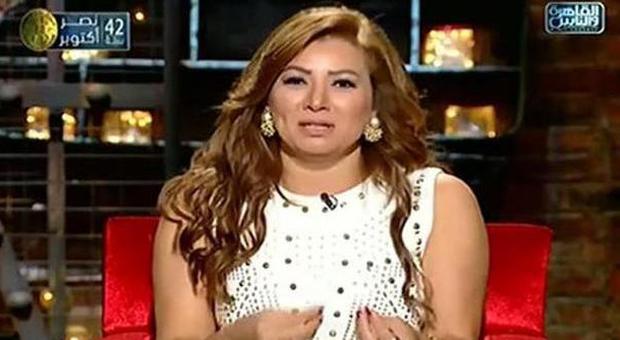 La giornalista e attrice egiziana Entsar