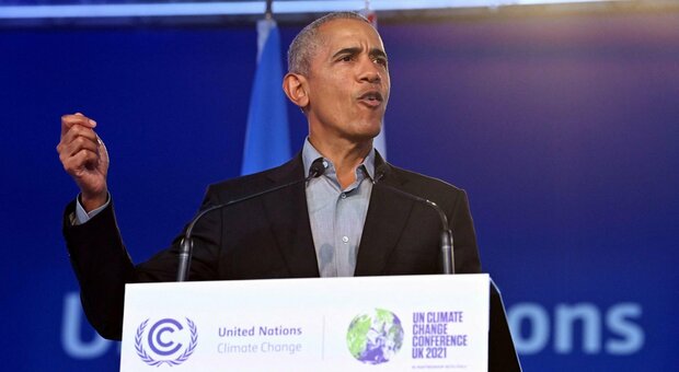 Obama alla Cop 26: «Il tempo sta scadendo dobbiamo fare di più contro i cambiamenti climatici»