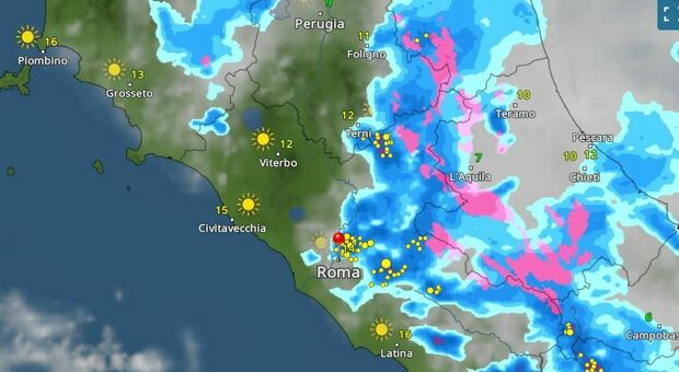 Temporale a Roma oggi, quando e dove: le previsioni meteo del weekend. Crollo delle temperature