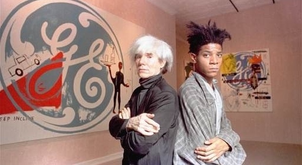 Warhol e Basquiat nel 1985