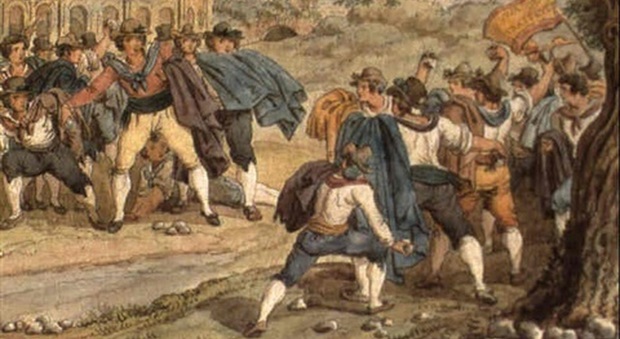 25 febbraio 1798 Roma, trasteverini e monticiani insorgono contro la repubblica