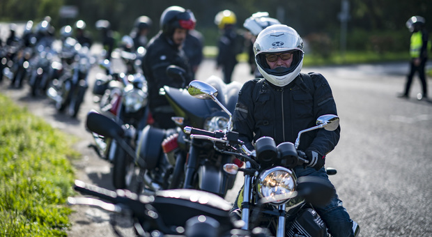 Alcuni dei partecipanti al Moto Guzzi Experience