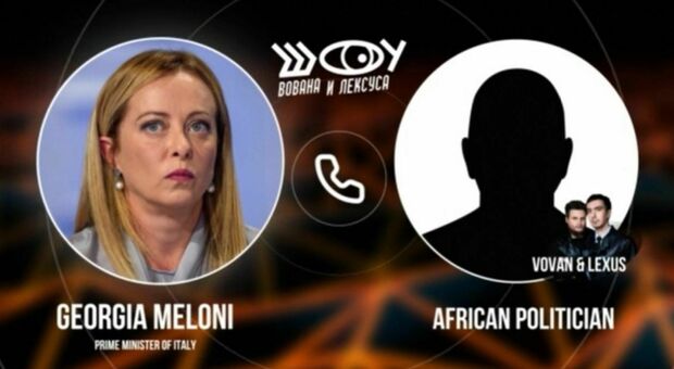 Giorgia Meloni vittima dello scherzo telefonico dei comici russi e del falso presidente dell'Unione Africana: «Stanchi di Ucraina»