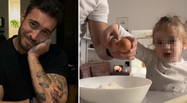 Antonino Spinalbese prepara la torta di mele con Luna Marì: il video è tenerissimo