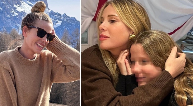 Alessia Marcuzzi e la figlia Mia in vacanza sulla neve: «Sono identiche!»