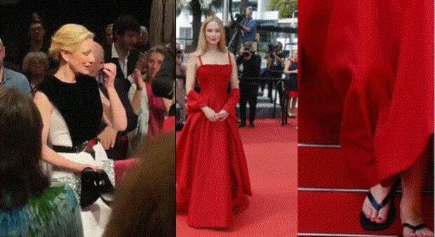 Cannes 2023, le star senza tacchi sul red carpet: da Kate Blanchett a Jennifer Lawrence, ecco perché tutte si levano le scarpe
