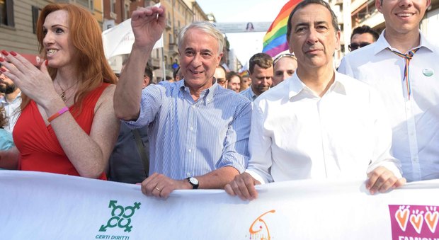 Milano, Sala e Pisapia al Gay pride