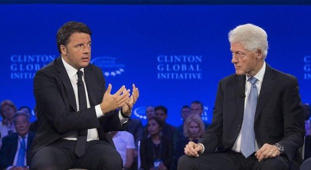 Renzi ospite di Bill Clinton a New York: rischio Ue non è Russia ma Ungheria