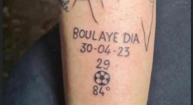 Tatuaggio dedicato a Boulaye Dia