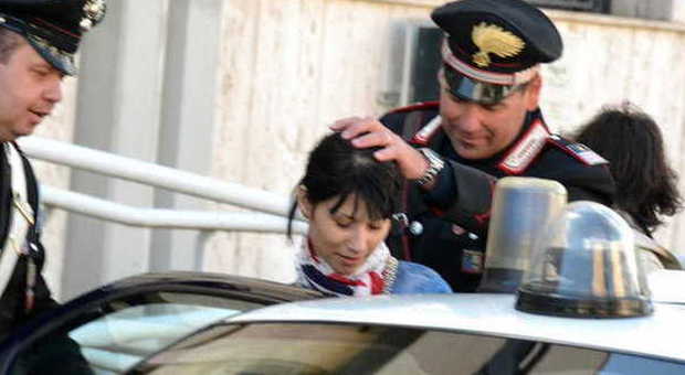 La donna arrestata (Foto Papa)