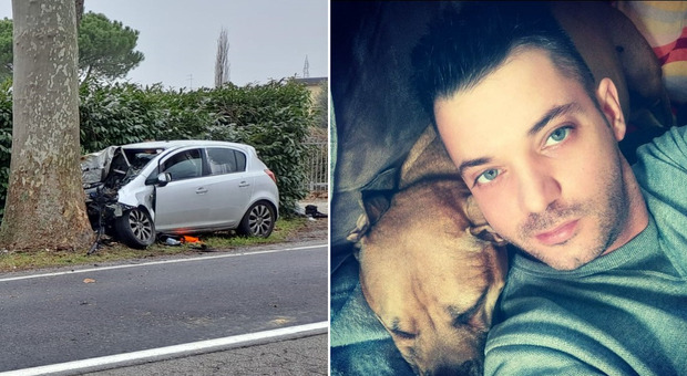 Incidente choc, Giorgio muore a 39 anni: la sua Opel Corsa sbanda e si schianta contro un platano