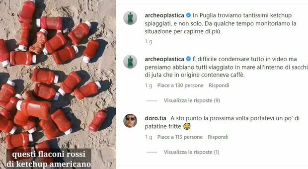 Trovate decine di flaconi di ketchup e maionese: è mistero sulle spiagge di Puglia