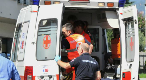 Una ambulanza per i soccorsi
