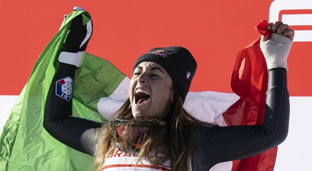 Incredibile Sofia Goggia: vince la discesa libera di St.Moritz con la mano rotta (e operata)