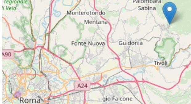 Scossa di terremoto sveglia la Capitale: epicentro vicino Tivoli e Guidonia. Magnitudo 3.0