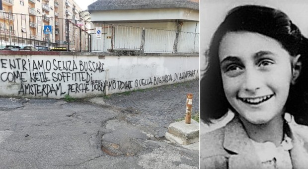 Anna Frank, scritta choc a Roma: «Dobbiamo trovare quella bugiarda»