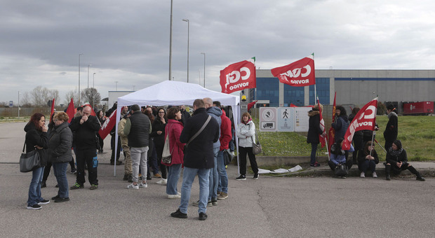 Lo sciopero dei lavoratori della Geodis