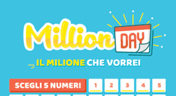 Million Day, i numeri vincenti di oggi martedì 15 ottobre 2019