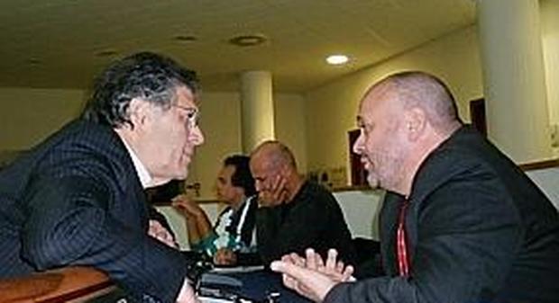 Il sindaco Giovanni Gaspari col presidente Elio Core