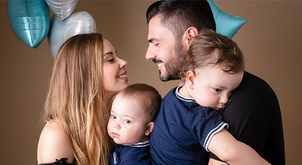 Gianni Fiorellino con la moglie e i due figli