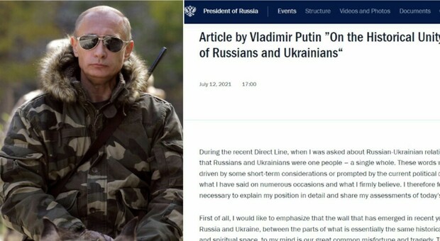 Putin, l'articolo del 2021 che teorizzava la guerra in Ucraina. «È il suo Mein Kampf»