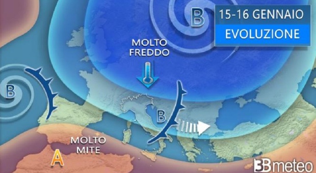 Meteo, la tempesta Hipolito: freddo dal Nord, temporali e nevicate per mezza Italia (mentre l'altra sta al caldo)