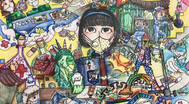 Come il mondo resiste al Coronavirus: le opere d'arte di una bambina vietnamita