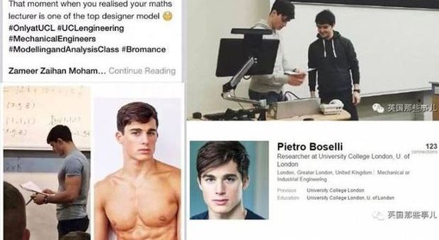 Pietro Boselli e la foto postata sui social