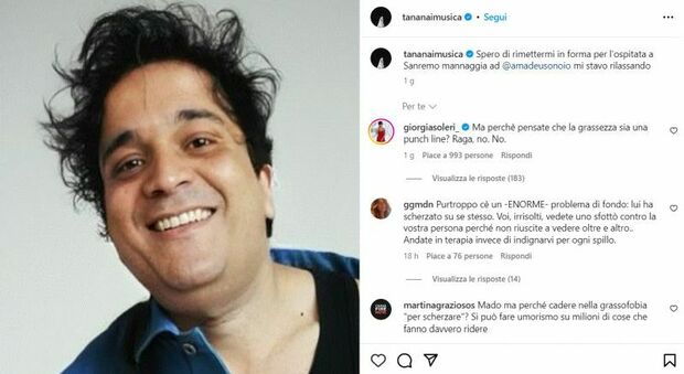 Tananai ingrassato, la foto (ritoccata) su Instagram: «Devo tornare in forma per Sanremo», bufera sui social