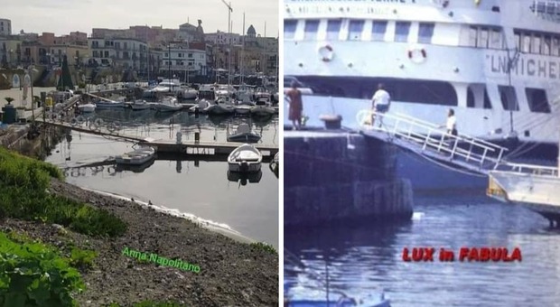 Bradisismo a Pozzuoli: la foto del porto nel 2020 è come quella del 1983