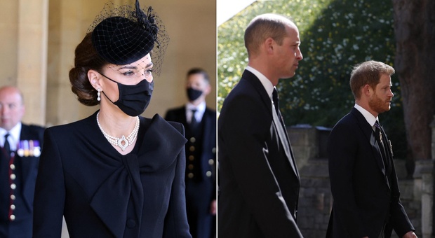Harry e William, ai funerali di Filippo scoppia la pace: tutto merito di Kate