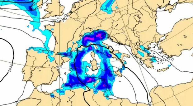 Meteo, maltempo previsto su tutta l'Italia, con temporali e neve. Pioggia anche al Sud. Ecco quanto durerà