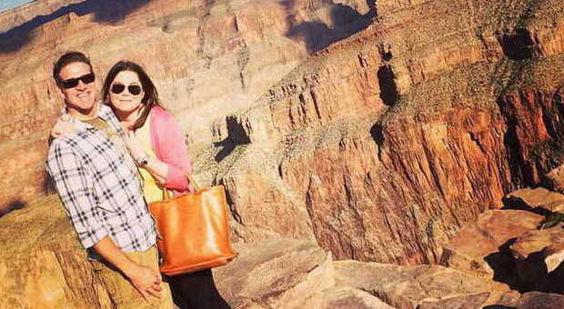 Brittany Maynard sul Grand Canyon con il marito
